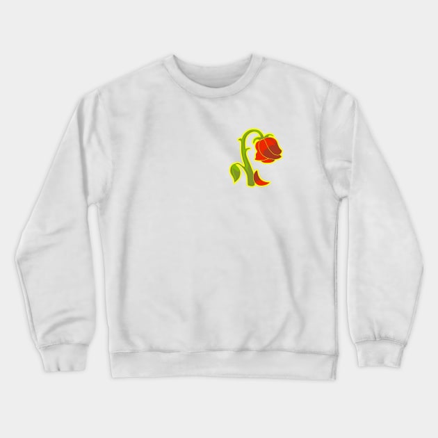 Wilted Rose Crewneck Sweatshirt by Nerdpins